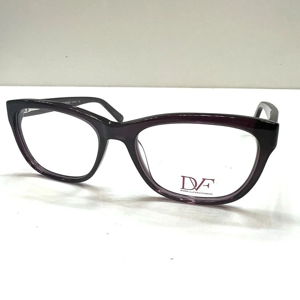 NEW Diane von Furstenberg 5044 535 Translucent Purple Eyeglasses Frame 52-17-135